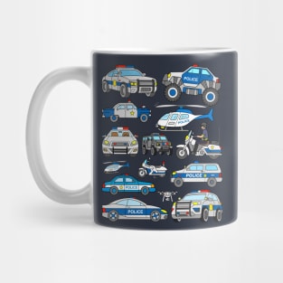 Police Car Design Mug